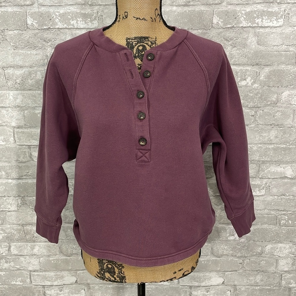 Madewell Burgundy Sweatshirt - Picture 2 of 9